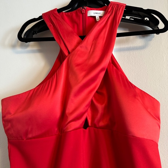 LIKELY SOLEI DRESS IN RED SIZE 14 - Picture 4 of 9